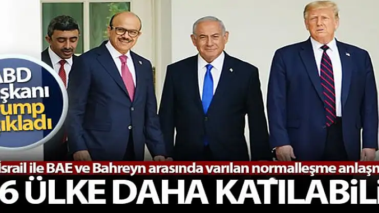 ABD Başkanı Trump: 'İsrail ile anlaşmaya 5-6 ülke daha katılabilir'