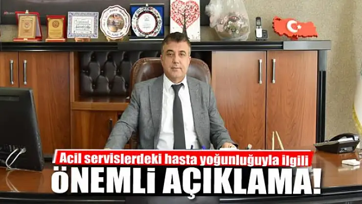 Acil servislerde hasta yoğunluğu