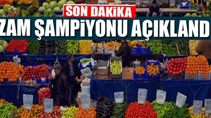 Zam şampiyonu açıklandı