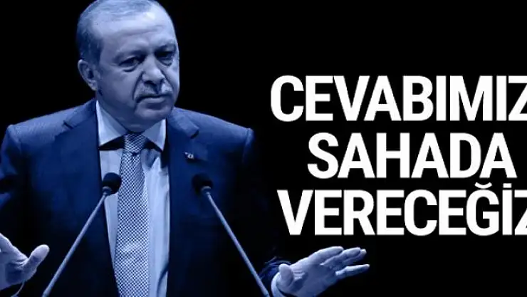 Erdoğan'dan önemli açıklama: Cevabımızı sahada vermekte kararlıyız