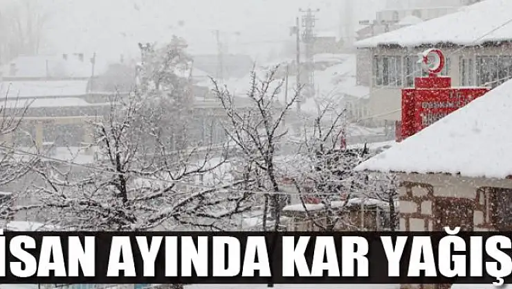 Nisan ayında kar yağışı