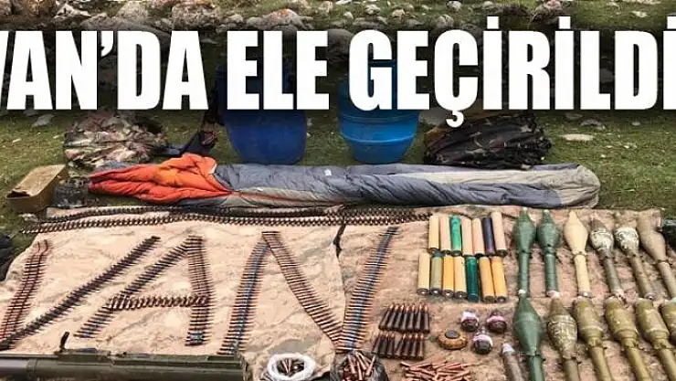Van'da patlayıcı ve mühimmat ele geçirildi