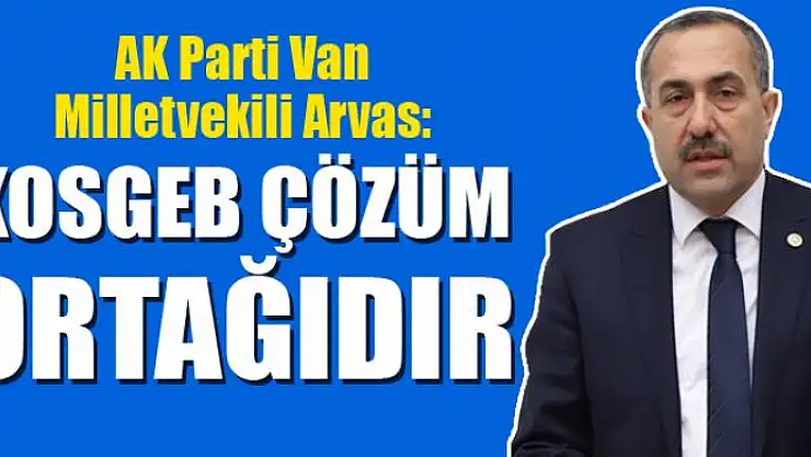 Arvas: KOSGEB çözüm ortağıdır