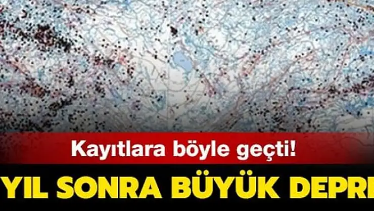 Kayıtlara böyle geçti! 9 yıl sonra büyük deprem