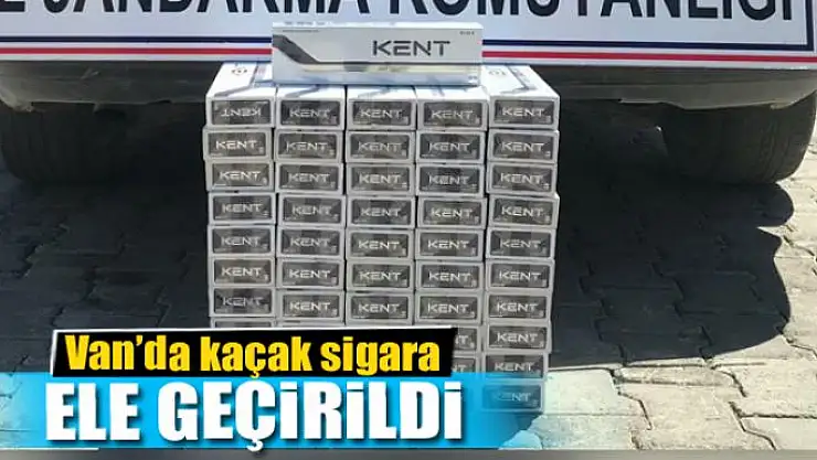 Van'da 520 paket kaçak sigara ele geçirildi