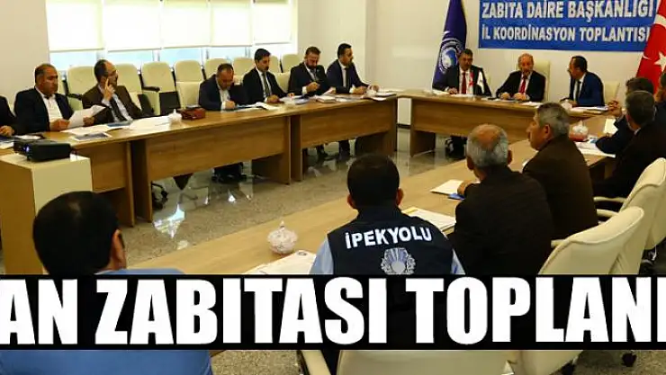 Van zabıtası istişare için toplandı