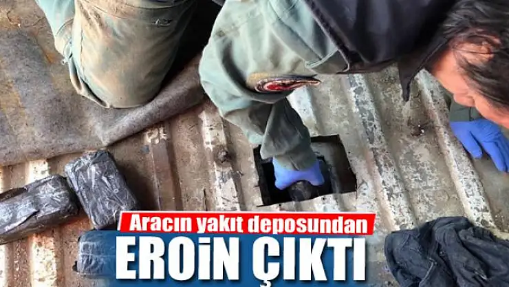 Aracın yakıt deposundan 47 kilo eroin çıktı