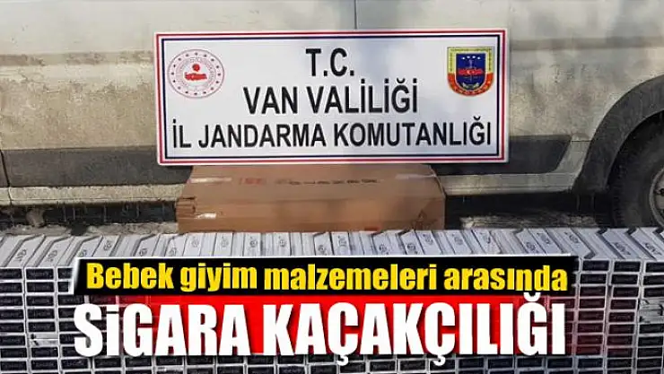 Bebek giyim malzemeleri arasında sigara kaçakçılığı 