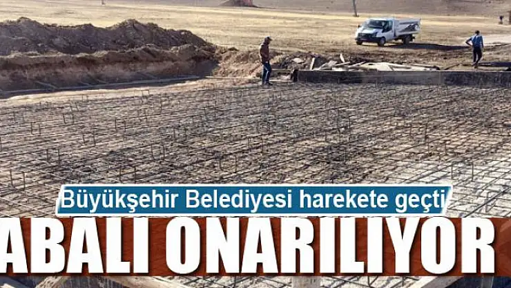 Büyükşehir, Abalı'yı onarıyor
