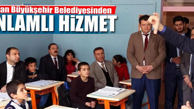 Van Büyükşehir Belediyesinden özel öğrencilere anlamlı hizmet