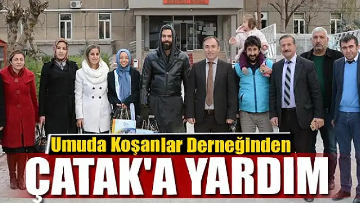 Umuda Koşanlar Derneğinden Çatak'a yardım