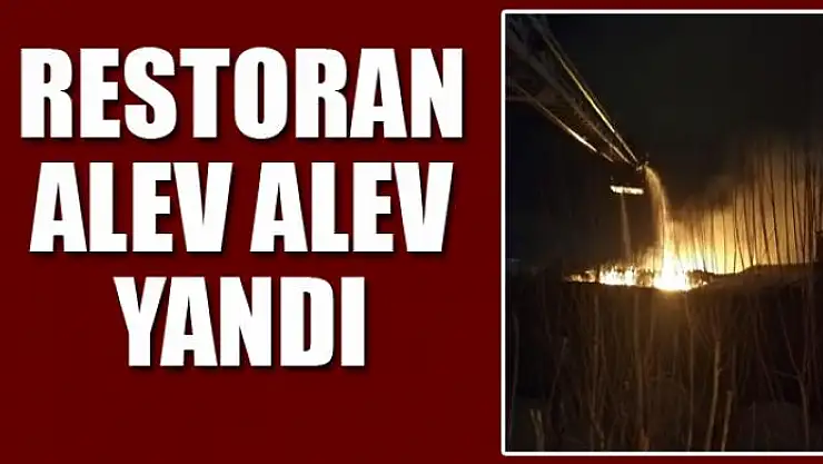 Restoran alev alev yandı