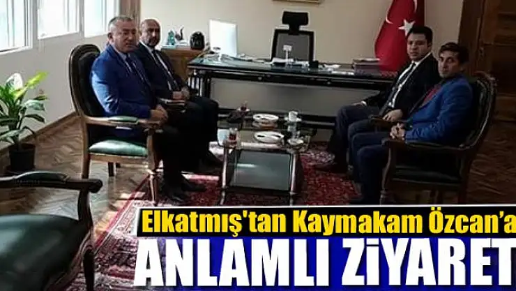 Meteoroloji 14. Bölge Müdürü Elkatmış'tan Kaymakam Özcan'a ziyaret