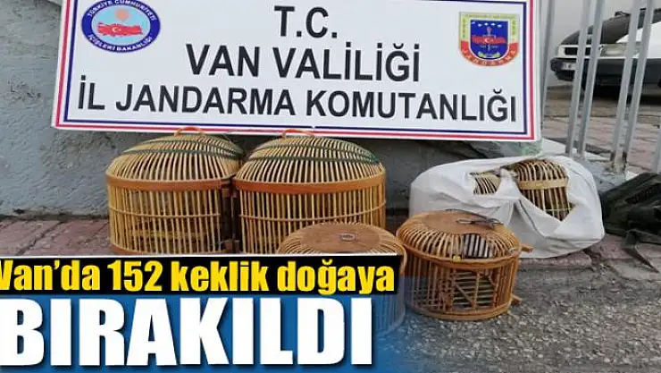 Van'da 152 keklik doğaya bırakıldı 