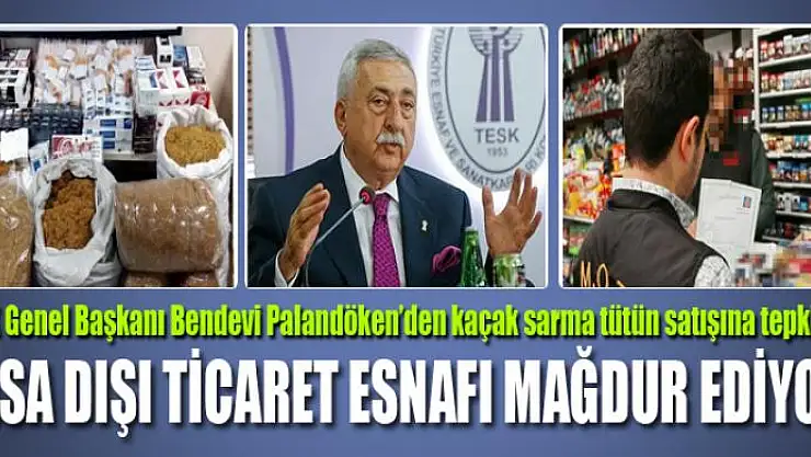 Palandöken'den kaçak sarma tütün satışına tepki