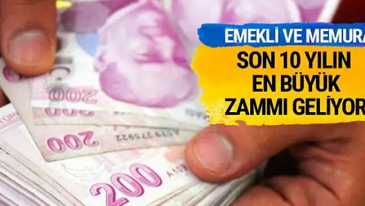 Emekliye ve memura enflasyon farkı zammı