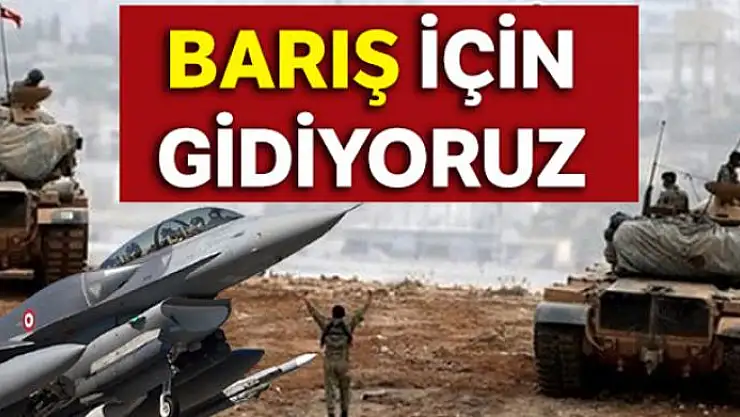 Barış için gidiyoruz!