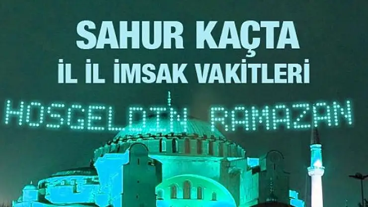 İmsakiye 2017 - İlk sahur kaçta? İmsak vakti ezan saatleri