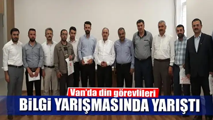 Din görevlileri bilgi yarışmasında yarıştı