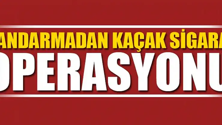 Jandarma, 3 ayrı ilçede 16 bin 231 paket kaçak sigara ele geçirdi 