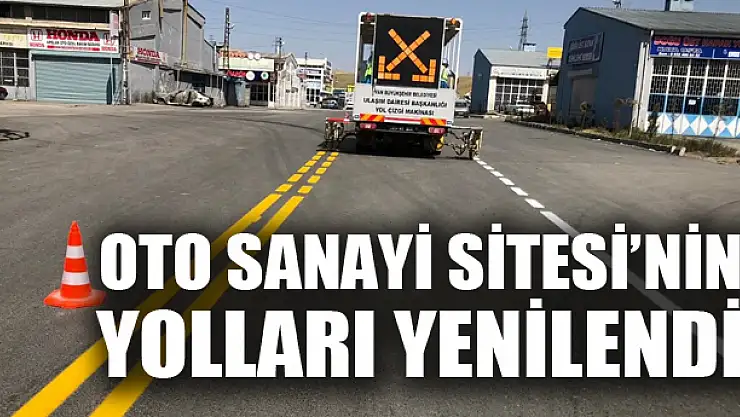 OTO SANAYİ SİTESİ'NİN YOLLARI YENİLENDİ