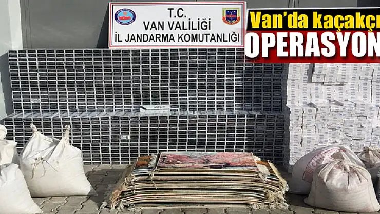 Van'da kaçakçılık operasyonu