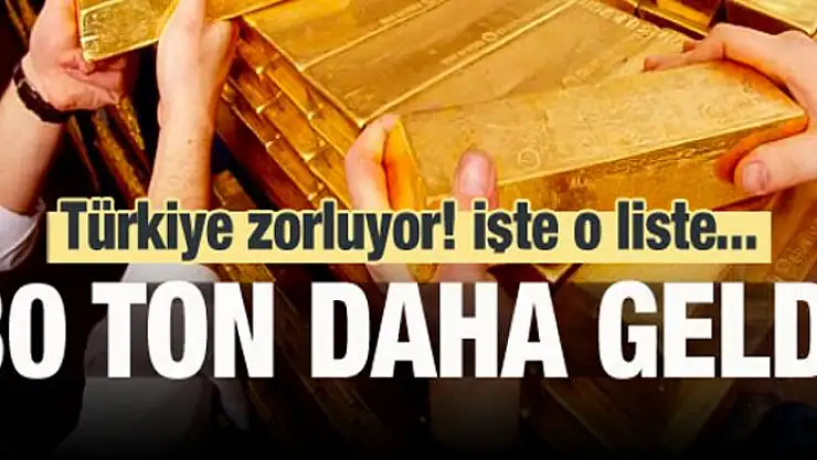 Türkiye zorluyor! 30 ton daha geldi
