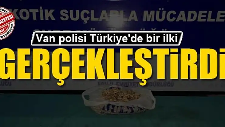 Van polisi Türkiye'de bir ilki gerçekleştirdi 