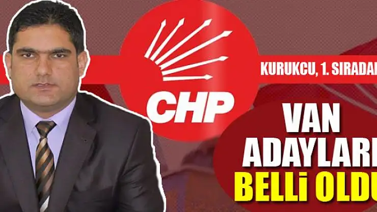CHP'nin Van adayları belli oldu
