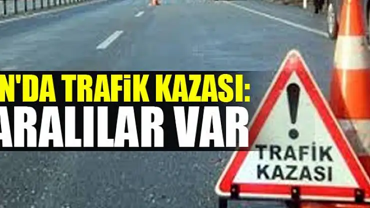 VAN'DA TRAFİK KAZASI: YARALILAR VAR