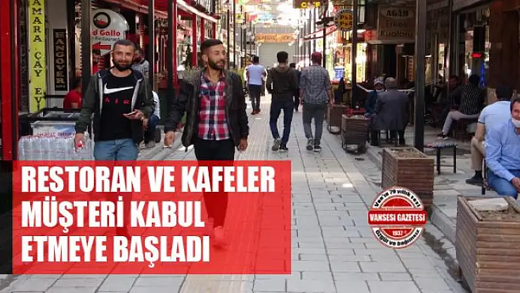 Restoran ve kafeler müşteri kabul etmeye başladı