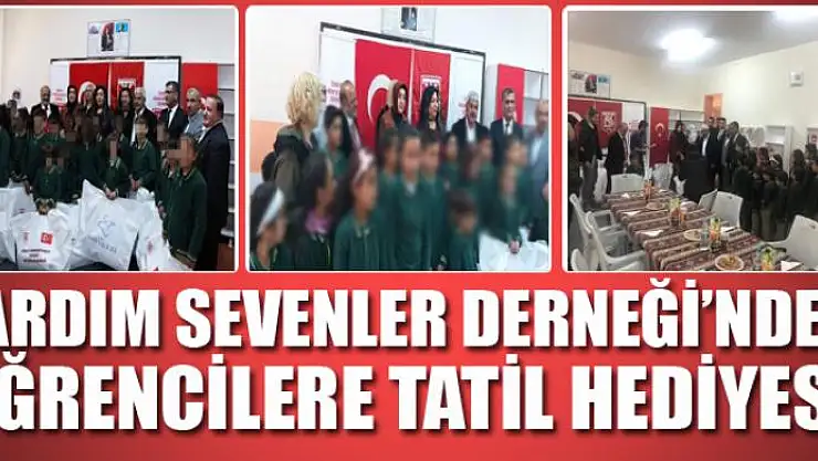 Yardım Sevenler Derneği'nden öğrencilere tatil hediyesi