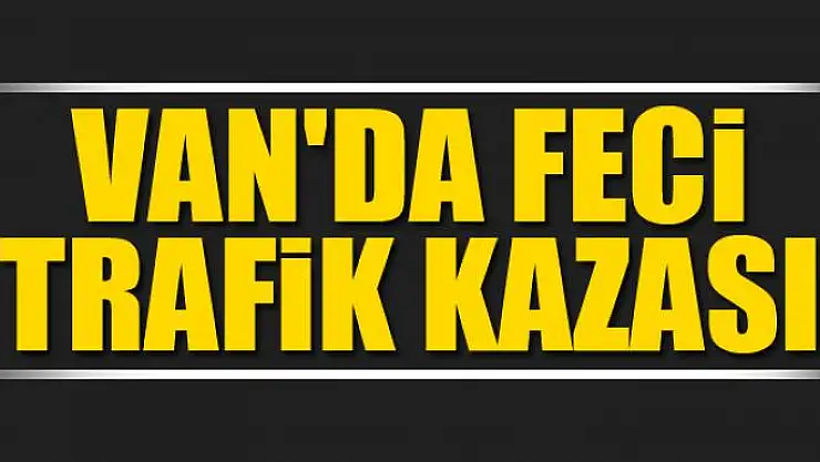 Van'da feci trafik kazası