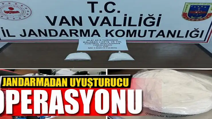 Jandarmadan uyuşturucu operasyonu
