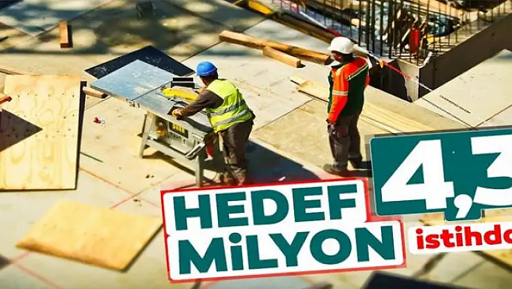 Hedef 4.3 milyon ek istihdam