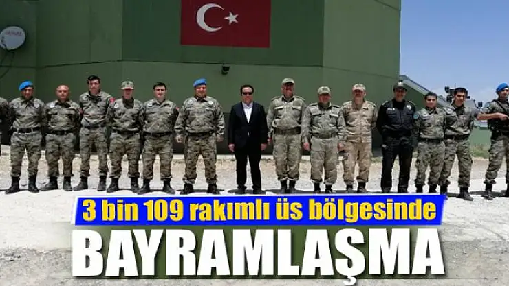 3 bin 109 rakımlı üs bölgesinde bayramlaşma