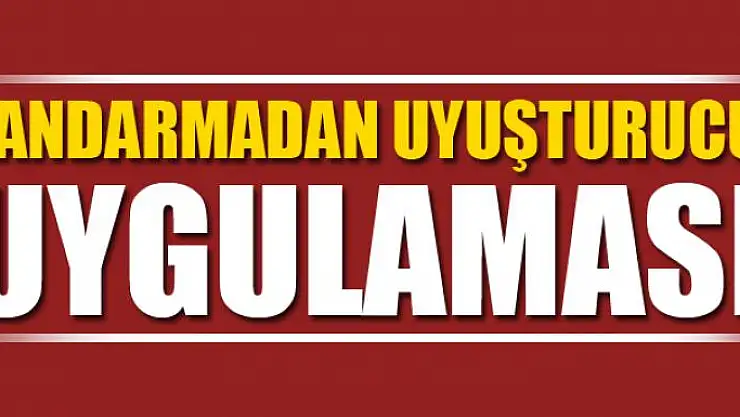 Jandarmadan 314 personelle uyuşturucu uygulaması