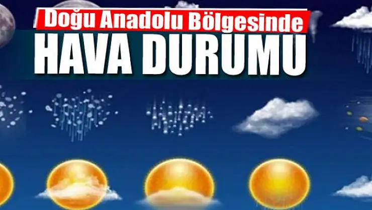 Doğu Anadolu Bölgesinde hava durumu