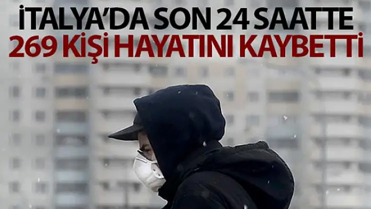 İtalya'da son 24 saatte korona virüsten 269 ölüm