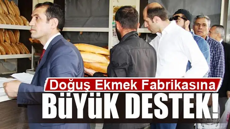 Vatandaşlardan Doğuş Ekmek Fabrikasına destek 