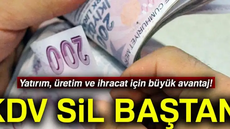KDV sil baştan