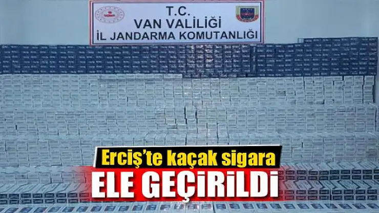 Erciş'te 19 bin 430 paket kaçak sigara ele geçirildi