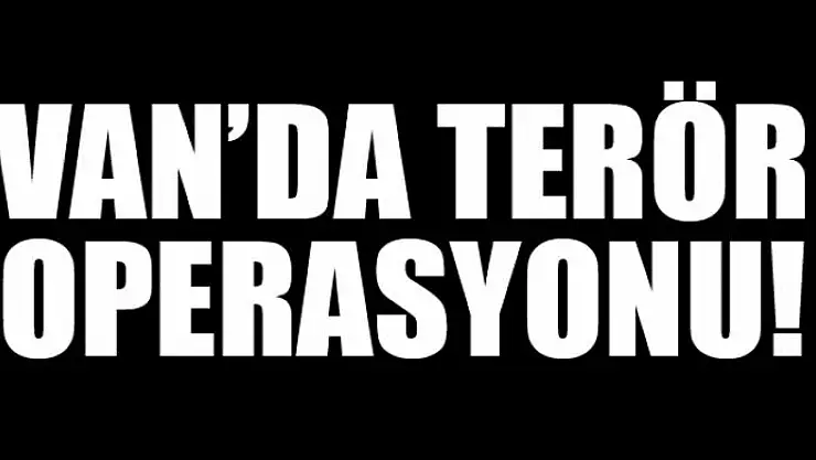 Van'da terör operasyonu