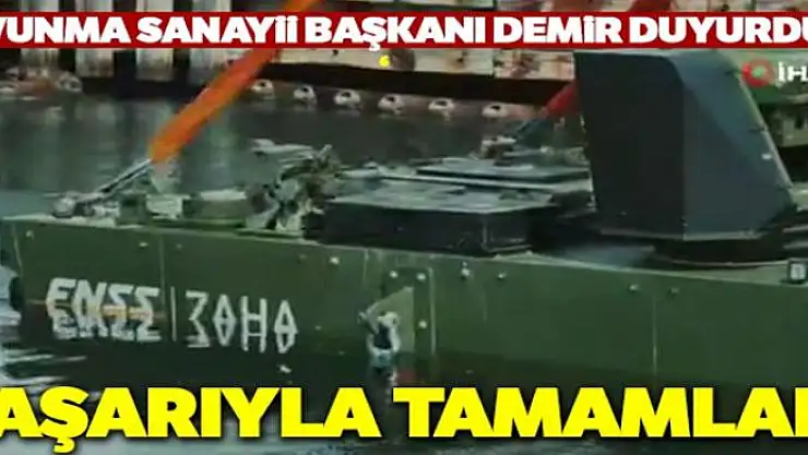 Savunma Sanayii Başkanı Demir: ZAHA'nın kendini düzeltme testi başarıyla tamamladı