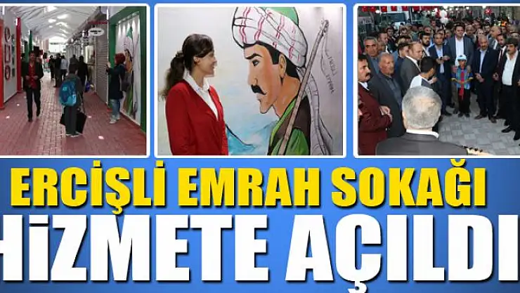 ERCİŞLİ EMRAH SOKAĞI HİZMETE AÇILDI
