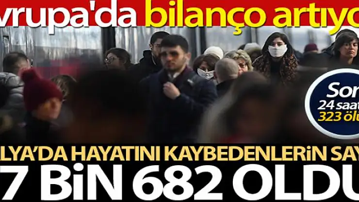 İtalya'da son 24 saatte Covid-19'dan 323 ölüm