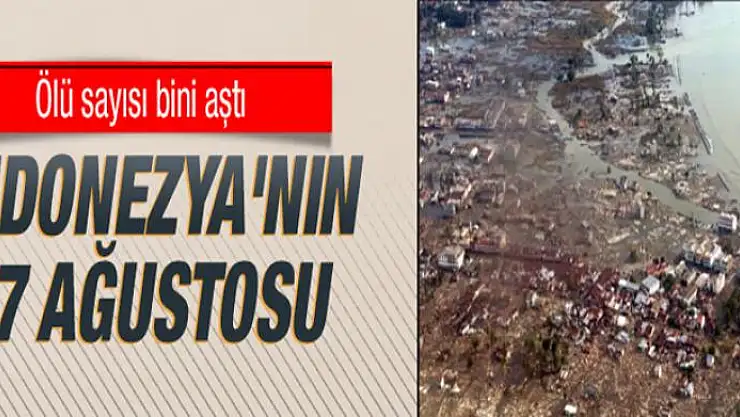 Endonezya kıyameti yaşıyor