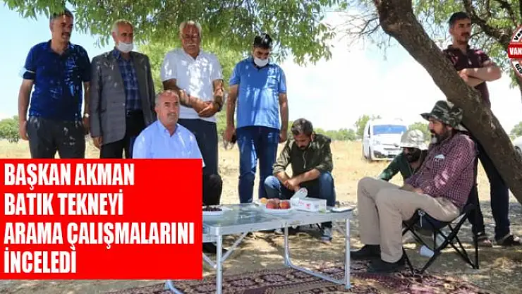 Başkan Akman, batık tekneyi arama çalışmalarını inceledi