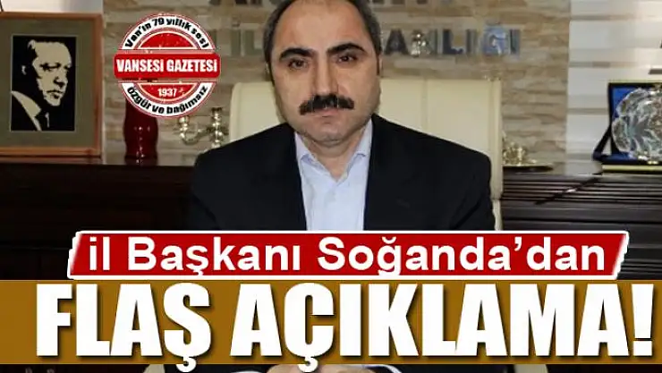 Soğanda'dan flaş açıklama
