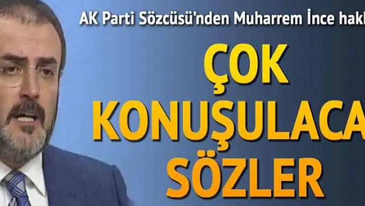 AK Parti'den Muharrem İnce açıklaması